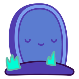 Halloween kawaii grave PNG Design