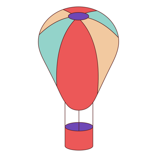 Balão de traçado de cor de brinquedos para crianças Desenho PNG