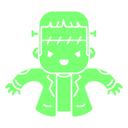 Frankenstein monster kawaii character