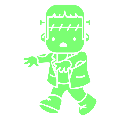 Personaje de Halloween de Frankenstein Diseño PNG