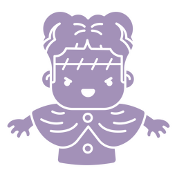 Halloween woman creature character PNG Design