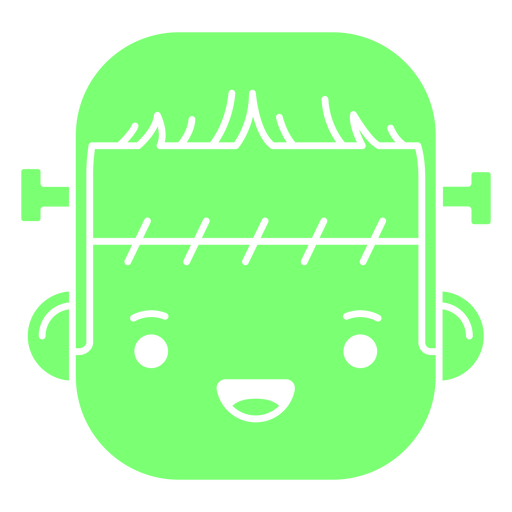 Personaje de monstruo de Halloween de Frankenstein Diseño PNG