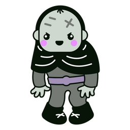 Halloween Frankenstein monster kawaii character Transparent PNG