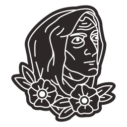 Homem em um recorte de tatuagem de capuz Desenho PNG