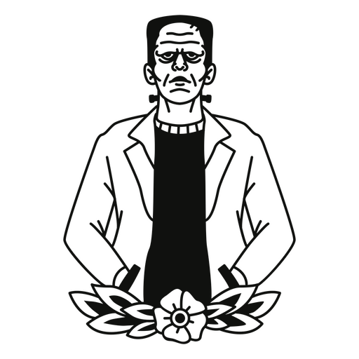 ícone de personagem zumbi Desenho PNG