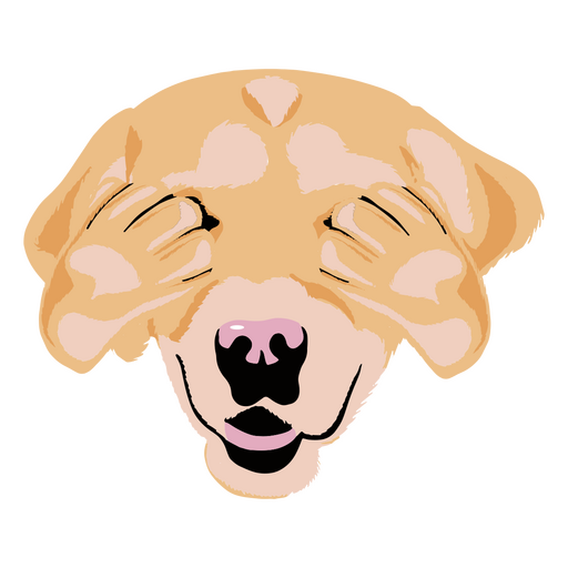 Cão tímido cobrindo os olhos Desenho PNG