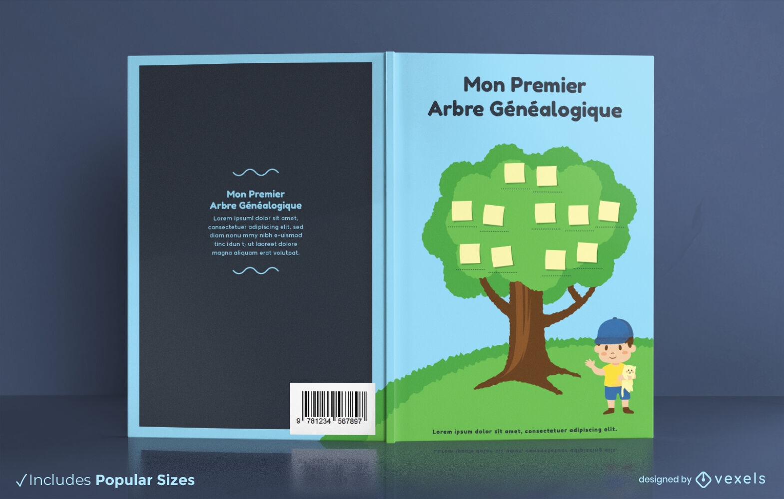 Family tree french book cover design