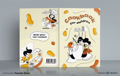 Kochen für Kinder Buchcover-Design