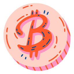 Ícone de dinheiro de moeda de bitcoin de negócios