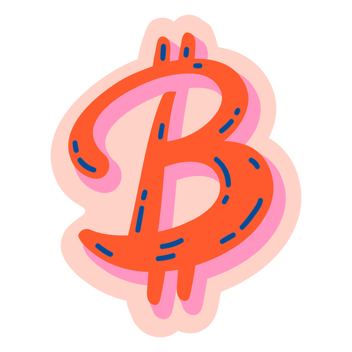 Icono de dinero de símbolo de bitcoin empresarial Diseño PNG