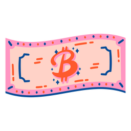 Ícone de dinheiro de conta de bitcoin de negócios Desenho PNG