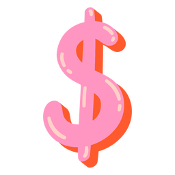 Icono de dinero de símbolo de dólar de negocios