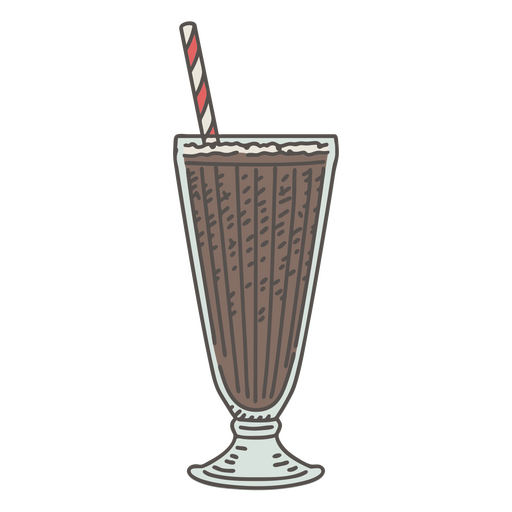 ícone de milk-shake de chocolate Desenho PNG