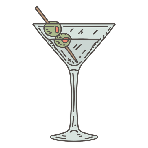 Fancy drink icon PNG Design