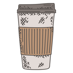 Kaffeebecher aus Pappe PNG-Design
