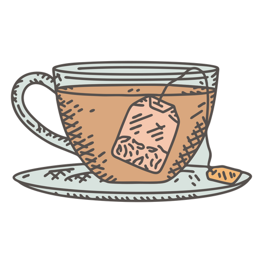 Tea Cup Cute PNG & SVG Design For T-Shirts