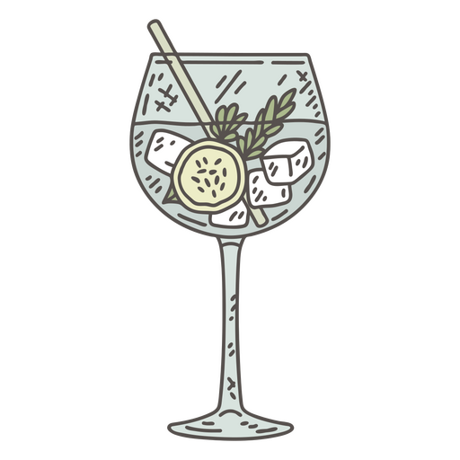 Symbol für Cocktailglas PNG-Design