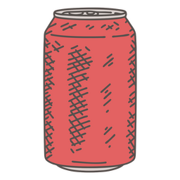 Rote Getränkedose PNG-Design