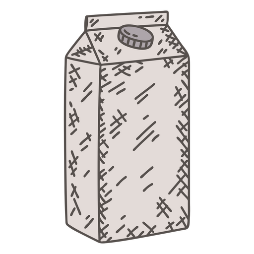 ícone de caixa de leite Desenho PNG