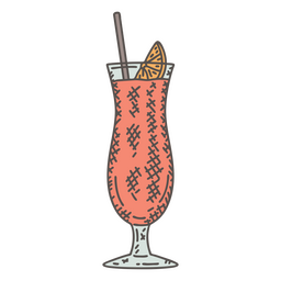 Großes Cocktailglas PNG-Design