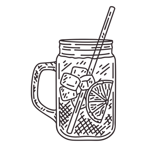 Icono de tarro de jugo Diseño PNG