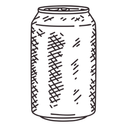 Detailed soda can PNG Design