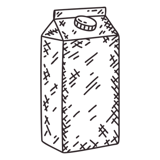 Milk carton icon PNG Design