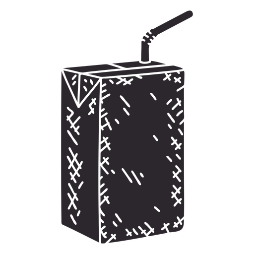 Juice box cutout PNG Design