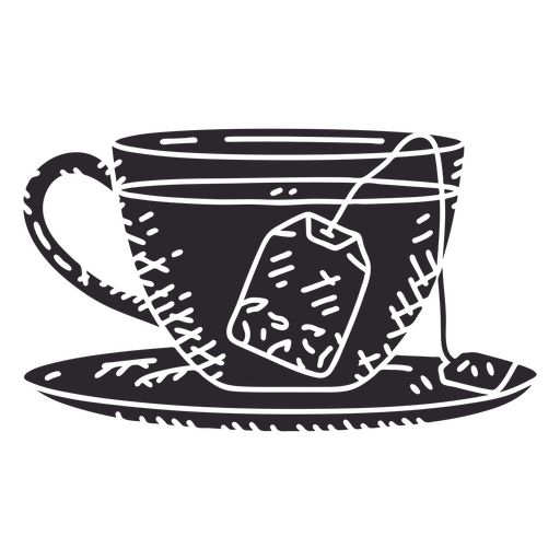 Teacup drink element PNG Design