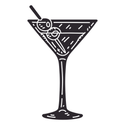 Detaillierter Cocktailausschnitt PNG-Design Transparent PNG