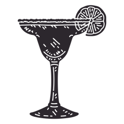 Zuckerhaltiger Cocktailglasausschnitt PNG-Design Transparent PNG