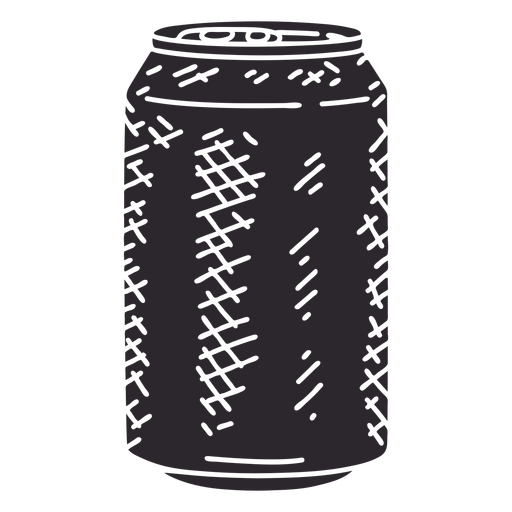 Recorte detalhado da lata de refrigerante Desenho PNG