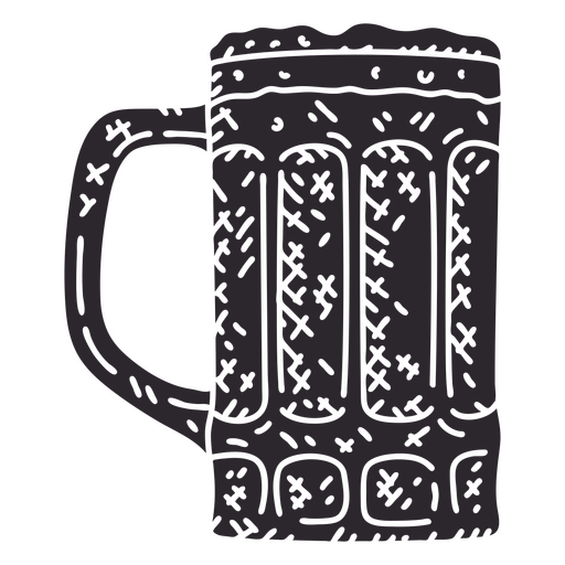 Detailed beer chop cutout PNG Design