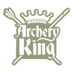 Signo de rey de tiro con arco Diseño PNG