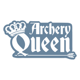 Signo de reina de tiro con arco Diseño PNG