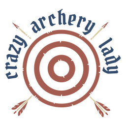 Bogenschießen-Fan-Zitat-Abzeichen PNG-Design