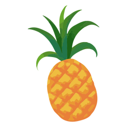 ícone de aquarela de abacaxi Desenho PNG