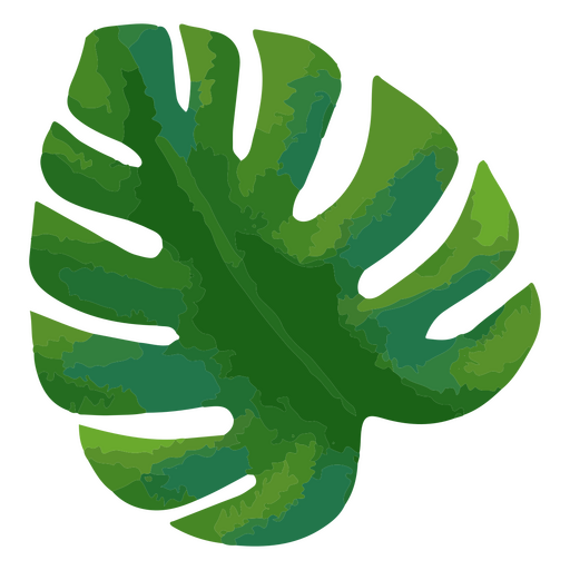 ícone de folha tropical Desenho PNG