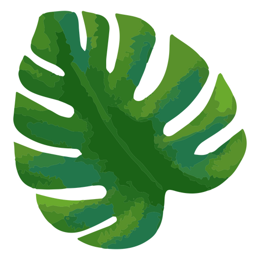 Icono de hoja tropical Diseño PNG