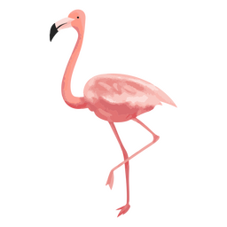ícone de aquarela de flamingo Desenho PNG