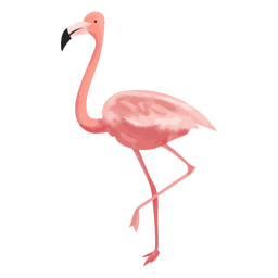 Flamingo watercolor icon PNG Design