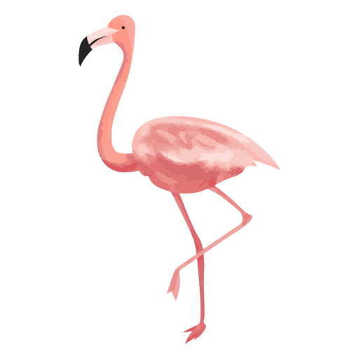 Flamingo watercolor icon PNG Design