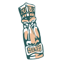 ícone de máscara tiki havaiana Desenho PNG