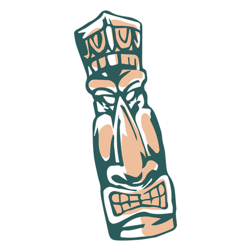 Hawaiian tiki mask icon PNG Design