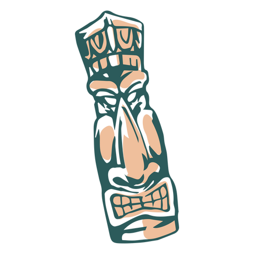 Icono de máscara tiki hawaiana Diseño PNG