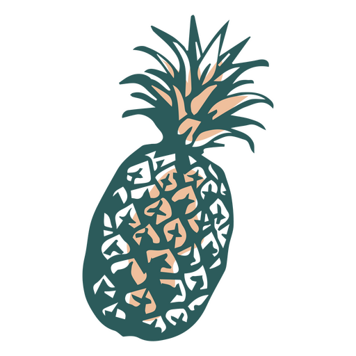 ícone de estêncil de abacaxi Desenho PNG