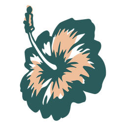 Flor tropical de hibisco havaiano Desenho PNG Transparent PNG