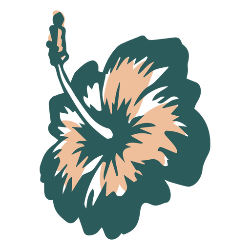 Hawaiian hibiscus tropical flower PNG Design