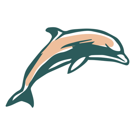 Delphin-Ausschnitt PNG-Design