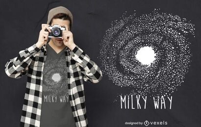 Milky way quote t-shirt design